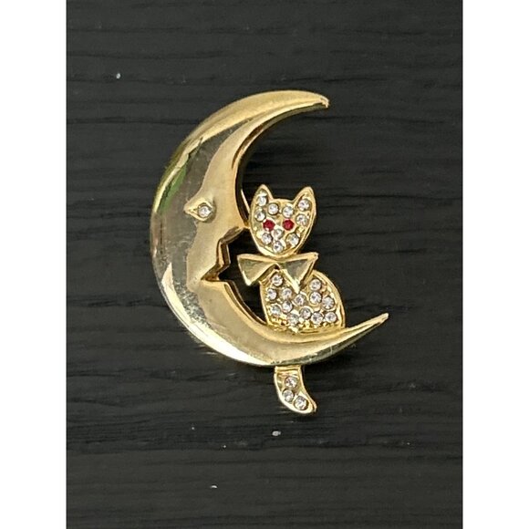 Lot of 13 Vintage & Non-Vintage Brooches/Pins Rhinestone & Enamel Accents Bling - Picture 13 of 14